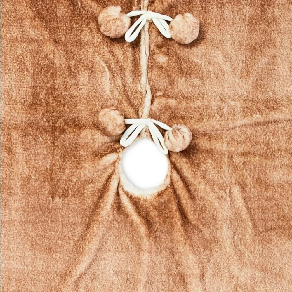 Brown Faux Fur Christmas Tree Skirt, 48” Diameter by Holiday Time - Walmart